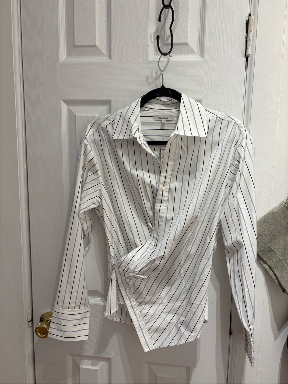 Classic White Stripe Men’s Dress Shirt
